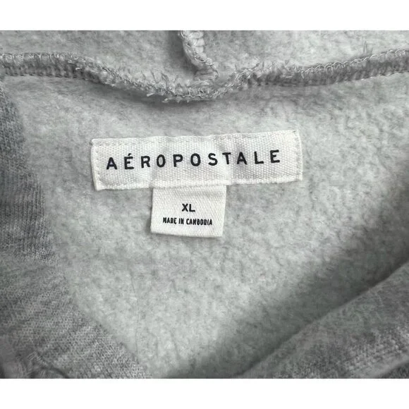 Aeropostale Women Hoodie Gray Long Sleeves Size XL - Picture 6 of 11